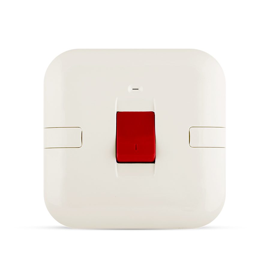 45A 1 gang switch white color spectra