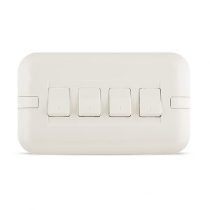 10A 4 gang switch white color spectra